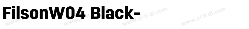 FilsonW04 Black字体转换